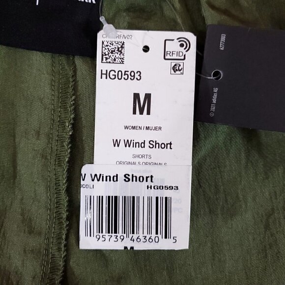 NWT Adidas Ivy Park Peloton Womens Size Meidum Green Wind Short Nylon HG0593 - Picture 10 of 16